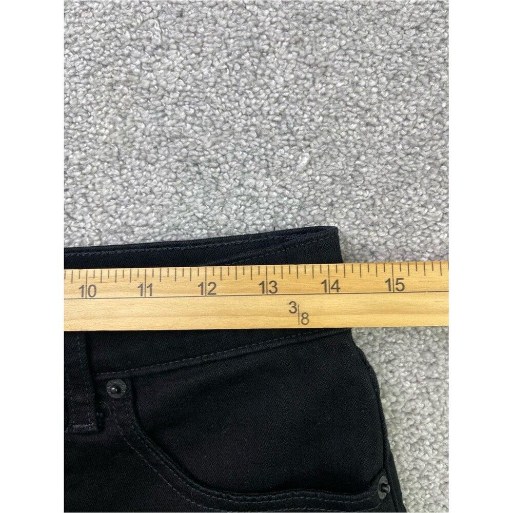 J. Crew Factory Jeans Women's 28 Black Wide Leg Cropped Slim Fit High Rise Denim - Picture 7 of 11